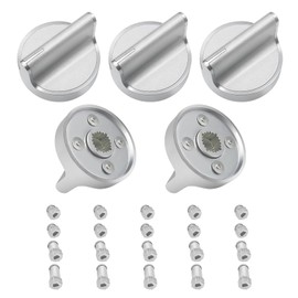 WISINY W10594481 W10766544 Gas Range Stove Knobs Compatible with Whirlpool Gas Stove Knobs WCG97US0DS00 WCG97US6DS00 Replaces W10766544 W10818230 W10339442 W10828837 W10698166