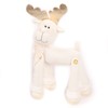 WeRChristmas Reindeer Christmas Decoration - 30 cm, Cream/Gold