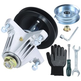 Lawneagle 918-06980 Spindle Assembly with 756-05034A Idler Pulley Replaces Cub Cadet 918-06980 Spindle, 918 06980, 91806980, Deck Spindle 618-06980 for Cub Cadet Ultima ZT1 50, ZT2 50 Tractors