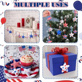 RattanView 24 pcs Labor Day Ornaments Decorations for Happy Labor Day Party