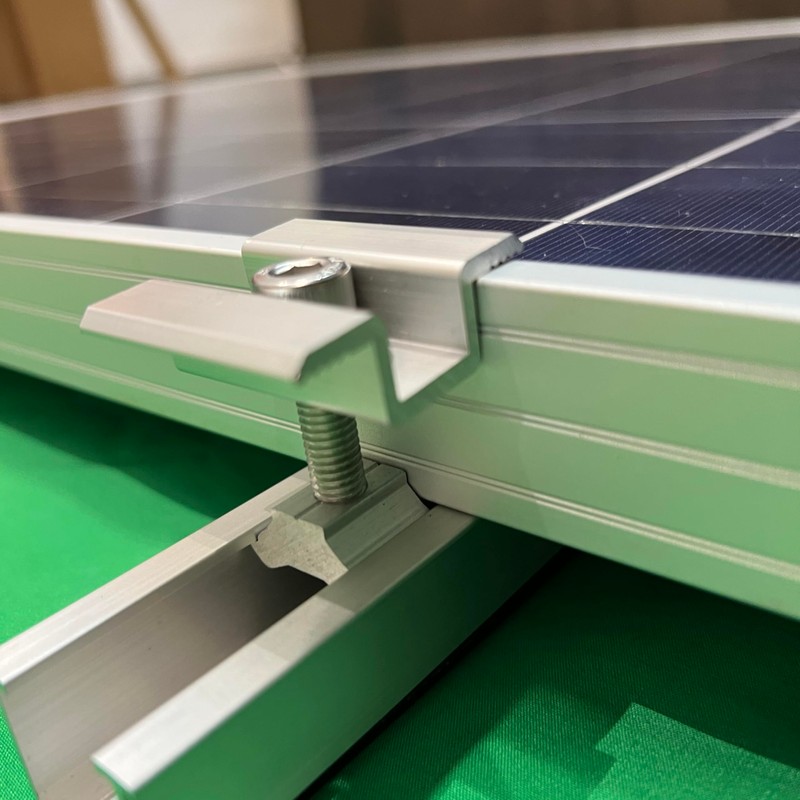 Solar Panel Mounting Brackets, Roof Mount Kit, Rails and Clamps
