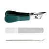 Angled Nail Clippers - Wide Jaw Opening Anti-Splash Slanted Nail