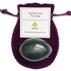 Polar Jade Undrilled Jade Egg Made of Nephrite Jade, for