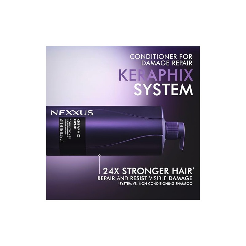 Nexxus Keraphix Acondicionador, para cabello dañado, 33.8 onzas