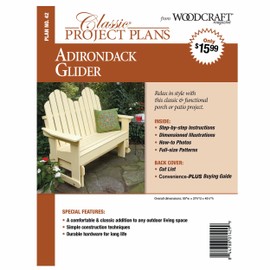 Adirondack Glider - Paper Plan - Material Not Included