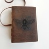 Lyoncraft Honey Bee Genuine Leather Journal Free Personalizatio