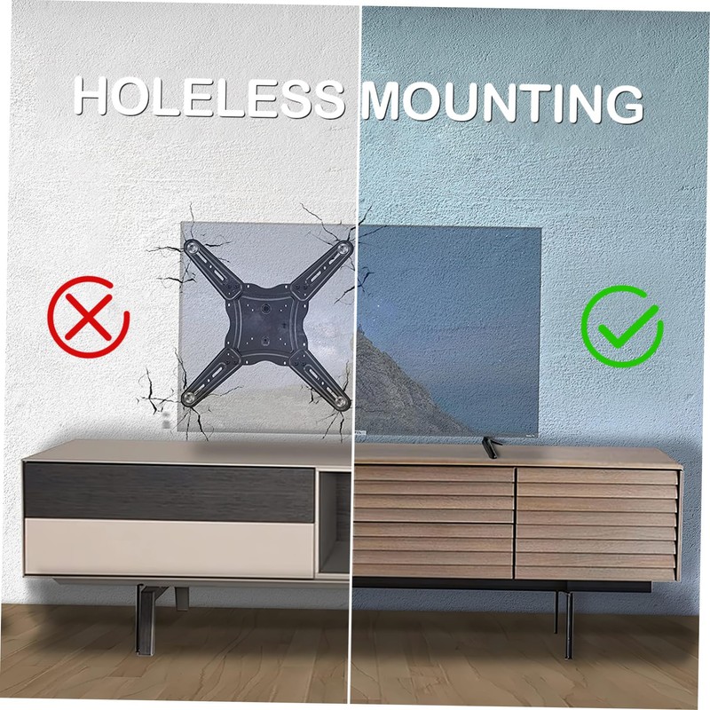 Sosoport 2 Pcs Tv Mount Stand Tabletop Tv Holder with