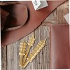 Operitacx DIY Leather Craft Kit 3pcs Copper Leather Slicker Creaser