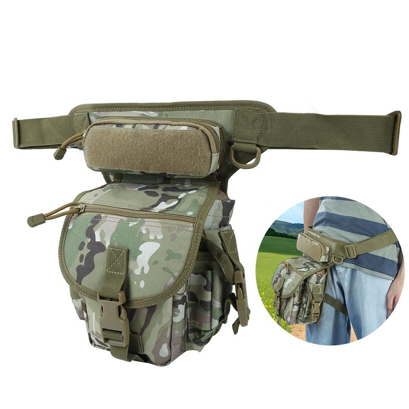 Oxford Cloth Drop Leg Bag Waterproof Reporter Pouch Leg Bag