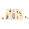 small foot Wooden Puzzle with Detailed Family Motifs, from 12
