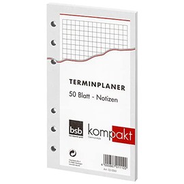 BSB Replacement Pads Compact A6 kariert 50 Blatt