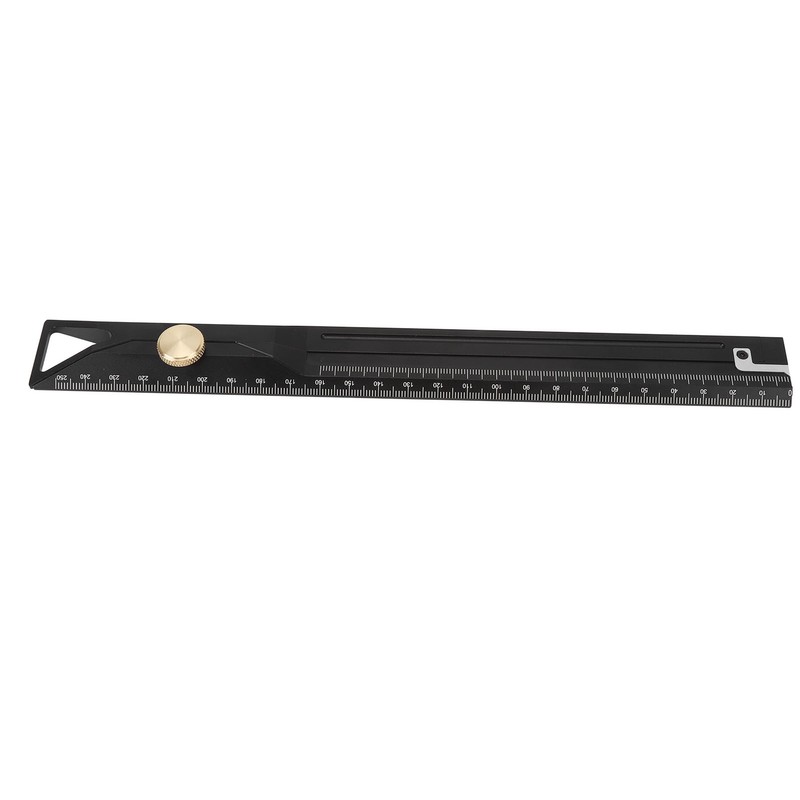 Aluminum Alloy Straight Ruler 25cm Precise Scale Professional for Woodworking