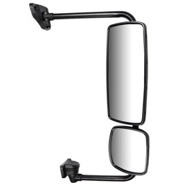 OCPTY Truck Side View Mirror With Chrome Housing Back View Towing Mirror With Arm Heated A2259615007 Right Side For 2003-2017 For Freightliner M2 100 106 112 114Sd