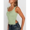Trendy Queen Womens Going Out Crop Tops Backless Tank Tops