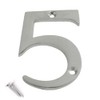 SISI UK® Satin Chrome Front House Door Numbers & Letters