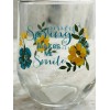 Greenbrier Spring Make Me Smile Seamless Wine Glass: Inspirational