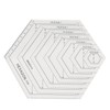 LGEGE 4 Pieces Quilting Ruler Set, 45/60 Degree Diamond Hexagonal