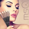 MSQ 6pcs Eyeshadow Brushes Eye Makeup Brushes Set Synthetic Hairs