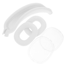 KOMBIUDA 1 Set Headset Band Ear Cup Cover Replacement for Lightweight Headphone Accessories Transparent Easy Installation Shock Absorbing Comfort Protection for Your Headphones