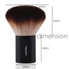 HAPPITON Kabuki Face Brush for Powder Foundation & Blush Blending
