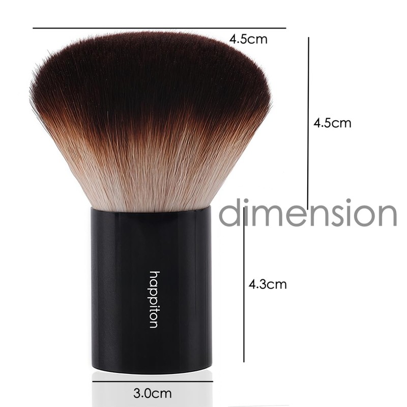 HAPPITON Kabuki Face Brush for Powder Foundation & Blush Blending
