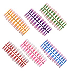 FOMIYES Pack Gradient Fake Nails Long Nail Tips Manicure Diy Charm Look Salon for Special Occasions