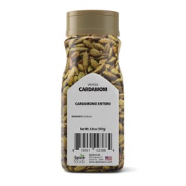 iSpice PREMIUM FRAGRANT WHOLE CARDAMOM SEEDS|WHOLE| Pure and Fresh, Aromatic |Essential Kitchen Herbs |3.8oz (108g)