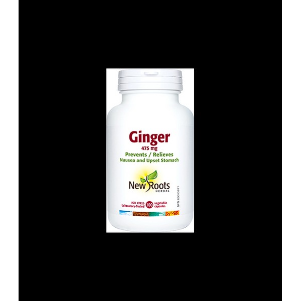 New Roots Ginger 475 mg 100 Capsules