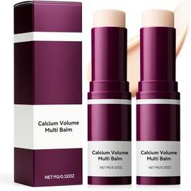 Bálsamo Multi Volumen de Calcio, Barra de Cuidado de Ojos, Reafirmante e Hidratante para la Piel, Apto para Ojos, Cuello y Rostro, 2PCS