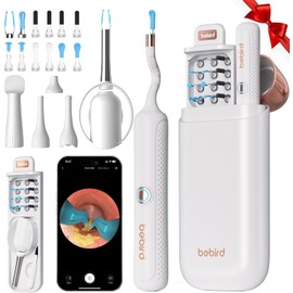 Bebird Limpiador de Oídos con Otoscopio Digital HD, Cámara Flexible, 6 LED