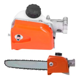 Joyzan Chainsaw Gearbox Head, Orange Pole Chain Saw Head Replacement Parts Tree Cutter Gear Tool Spline Multifunction Assembly Attachment for Pruner Brush Hedge Trimmer Lawn Mower(26mmx7 Teeth)