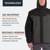 Grundéns Men’s Full Share Jacket | Waterproof, Breathable, Black/Grey, X-Large