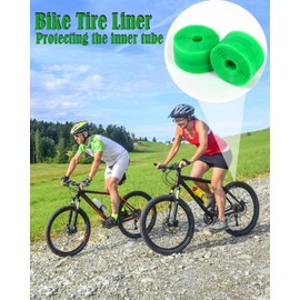 Bike Tire Liner, 2 Liners Bicycle Tire Liner to Prevent Flats, Stop The Thorns, Glass, Nails and Harp Debris from Penetrating Through and Puncturing The Tube