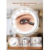 Brightown 10x Magnifying Mirror with Light, Flexible Gooseneck Make up