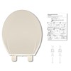 Toilet Seat Round,Toilet Seat with Quick-Release And Quick-Attach, Plastic Toilet