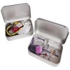 TSKDKIT 6 pieces stainless metal containers, small tin boxes, metal
