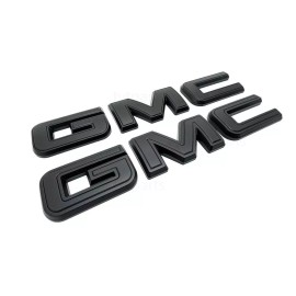 GMC Matte Front & Rear Emblem Overlay For 2019 - 2025 GMC Sierra 1500 2500HD 3500HD