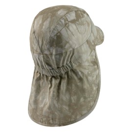 Sterntaler Peaked Cap with Neck Protection Batik Unisex Children's Hat in Cool Batik Look – Unisex Peaked Cap Children with Neck Protection, Pale Green