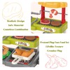 Lonfypeng Kids BBQ Grill Play Set: Coffee, Card Reader, Cash