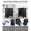 YOSE Computer Tower Stand, Adjustable Mobile CPU Stand with Rolling