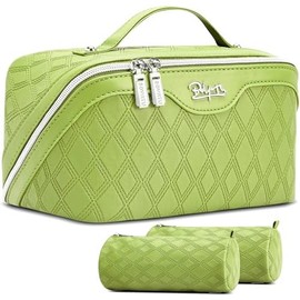 Travel Makeup Organizer, Compact Lightweight Accessory for Travel and Daily Use - BOYATU Makeup 3 Piece Toiletry