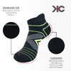 KC-TAHO Compression Ankle Socks For Man (4 Pairs) Cushioned Arch