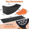 OULEME Raised Tire Change Ramp, Curved Leveling Blocks, for RV