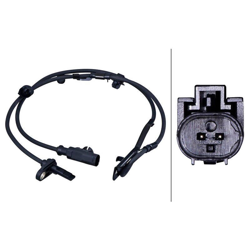 HELLA 6PU 358 218-021 Sensor Wheel Speed 2-Pin Cable 1080