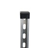 10 Pack Strut Channel Cap, 1-5/8" x 7/8" Plastic Black
