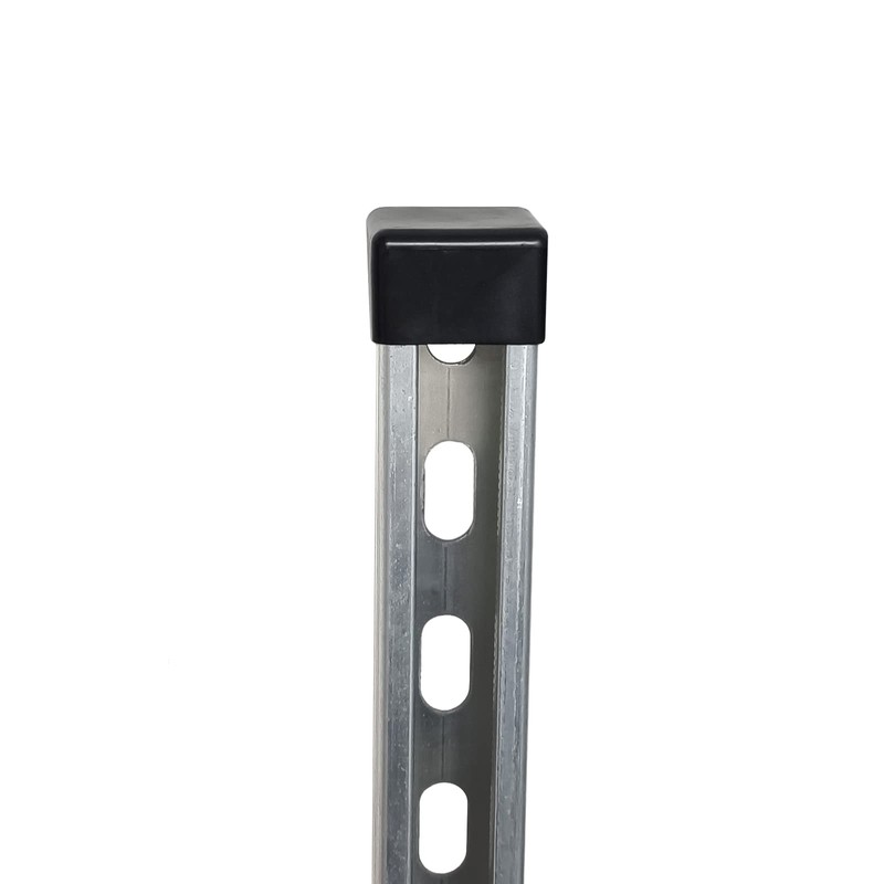 10 Pack Strut Channel Cap, 1-5/8" x 7/8" Plastic Black