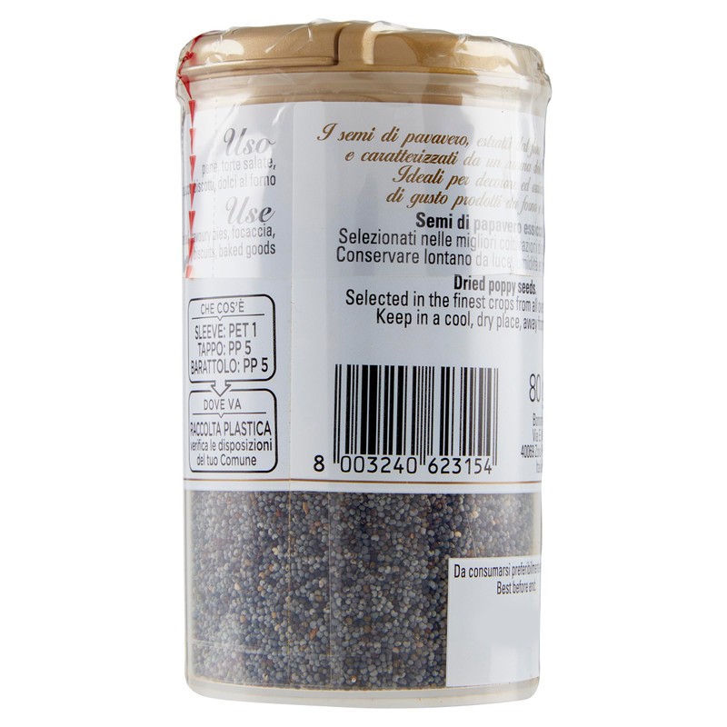 Cannamela, La Dispensa, Semi di Papavero, Confezione da 80 g,