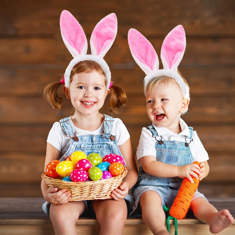 HFMYGS Pack of 2 Rabbit Ears Costume, Rabbit Ears, Headband,