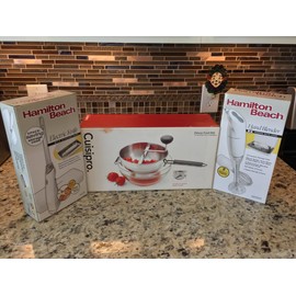 Hamilton Beach NEW HOLIDAY DINNER PREP BUNDLE - ELECTRIC KNIFE, HAND BLENDER, FOOD MILL
