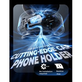 LISEN Suction Phone Mount, Portable Super Stable Electric Vacuum Magnetic Phone Holder,Only on Mirror/Smooth Surface 360° Adjustable Vlogging Travel Multi-Scene for 17 iPhone 16e 16 Pro Max 15 14 13